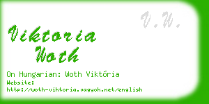 viktoria woth business card